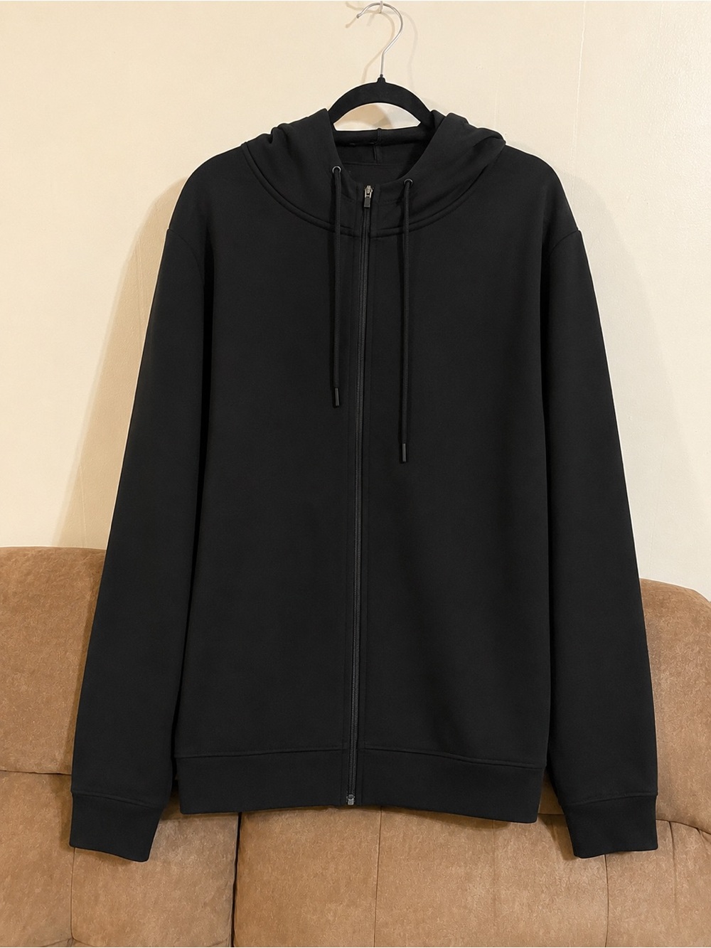 New Members Mark Mens Black Full Zip Hoodie Size XXL